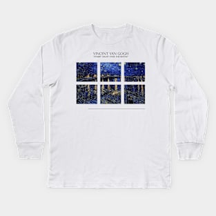 Starry Night Over the Rhône Kids Long Sleeve T-Shirt